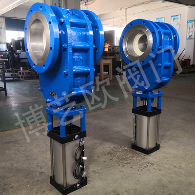 气动陶瓷双闸阀带电磁阀